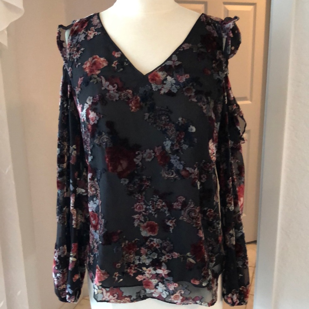 White House Black Market Cold Shoulder Top